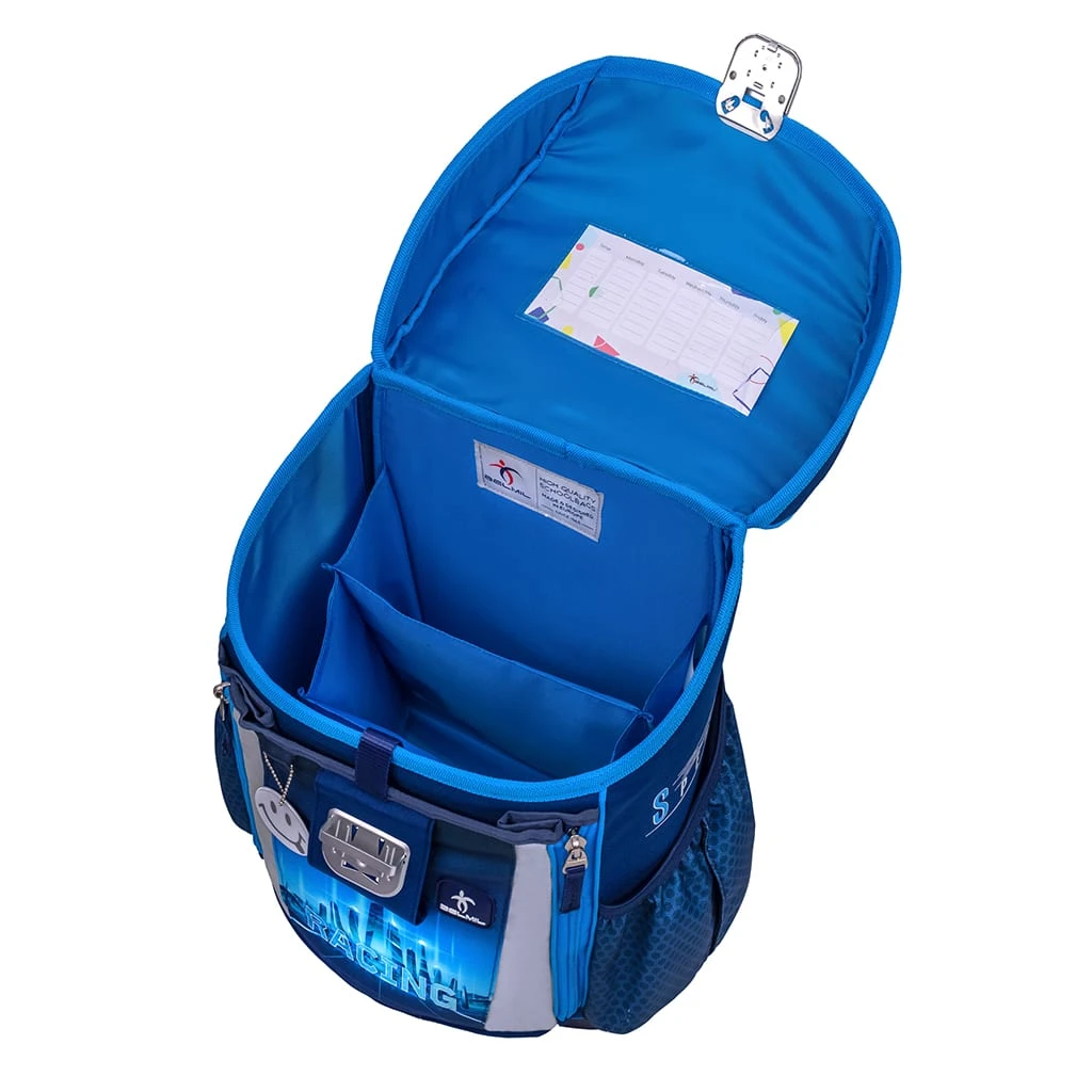 BELMIL 4tlg-Set: Schulranzen Racing Blue Neon In Blau – (H)37 X (B) 31 X (T) 17 Cm 9 BELMIL 4tlg-Set: Schulranzen Racing Blue Neon In Blau – (H)37 X (B) 31 X (T) 17 Cm – Bild 9