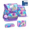 BELMIL 4tlg-Set: Schulranzen Rainbow Color In Lila – (H)37 X (B) 30 X (T) 19 Cm
