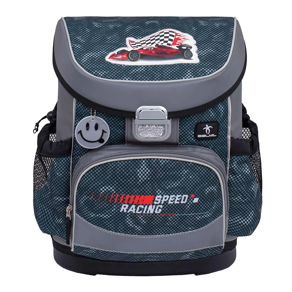 BELMIL 4tlg-Set: Schulranzen Red Dots In Schwarz – (H)36 X (B) 28 X (T) 17 Cm 3 BELMIL 4tlg-Set: Schulranzen Red Dots In Schwarz – (H)36 X (B) 28 X (T) 17 Cm – Bild 3