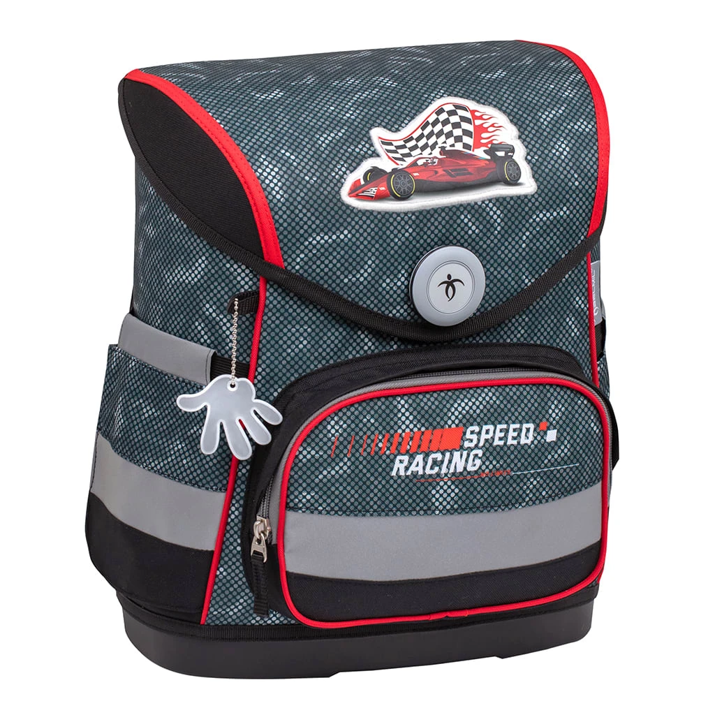 BELMIL 4tlg-Set: Schulranzen Red Dots In Schwarz – (H)37 X (B) 30 X (T) 19 Cm 2 BELMIL 4tlg-Set: Schulranzen Red Dots In Schwarz – (H)37 X (B) 30 X (T) 19 Cm – Bild 2