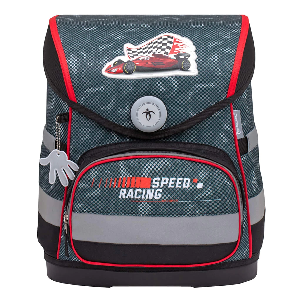 BELMIL 4tlg-Set: Schulranzen Red Dots In Schwarz – (H)37 X (B) 30 X (T) 19 Cm 3 BELMIL 4tlg-Set: Schulranzen Red Dots In Schwarz – (H)37 X (B) 30 X (T) 19 Cm – Bild 3