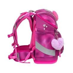 BELMIL 4tlg-Set: Schulranzen Shiny Pink In Rosa – (H)36 X (B) 26 X (T) 18 Cm -Yeaz Geschäft belmil 4tlg set schulranzen shiny pink in rosa h 36 x b 26 x t 18 cm 3