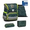 BELMIL 4tlg-Set: Schulranzen T-rex Roar In Grün – (H)37 X (B) 30 X (T) 19 Cm