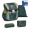 BELMIL 4tlg-Set: Schulranzen T-rex Roar In Grün – (H)37 X (B) 31 X (T) 17 Cm