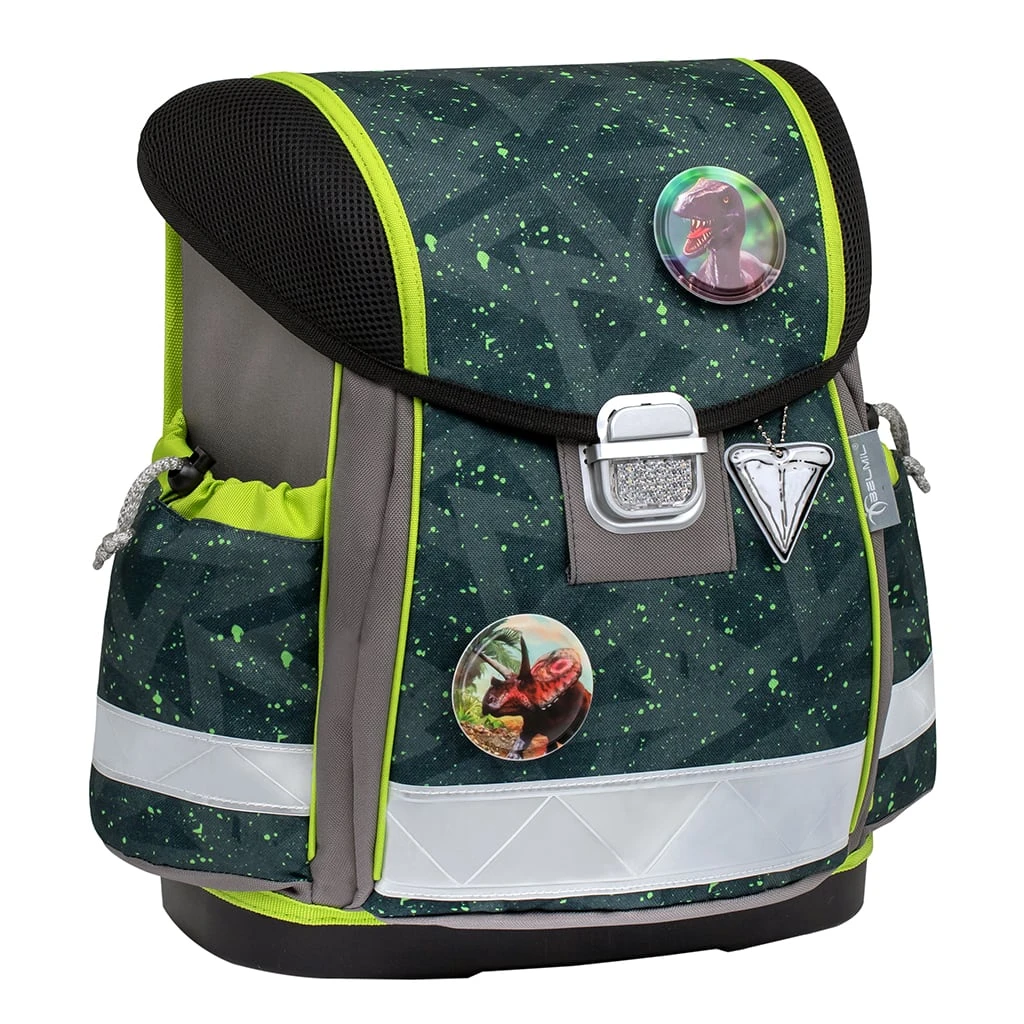 BELMIL 5tlg-Set: Schulranzen Green Splash In Grün – (H)36 X (B) 32 X (T) 19 Cm 2 BELMIL 5tlg-Set: Schulranzen Green Splash In Grün – (H)36 X (B) 32 X (T) 19 Cm – Bild 2