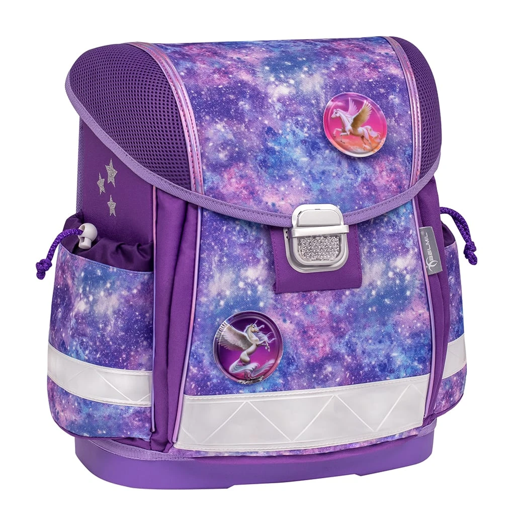 BELMIL 5tlg-Set: Schulranzen Violet Universe In Lila – (H)36 X (B) 32 X (T) 19 Cm 2 BELMIL 5tlg-Set: Schulranzen Violet Universe In Lila – (H)36 X (B) 32 X (T) 19 Cm – Bild 2
