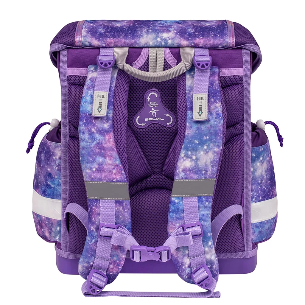 BELMIL 5tlg-Set: Schulranzen Violet Universe In Lila – (H)36 X (B) 32 X (T) 19 Cm 5 BELMIL 5tlg-Set: Schulranzen Violet Universe In Lila – (H)36 X (B) 32 X (T) 19 Cm – Bild 5
