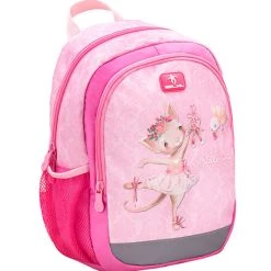 BELMIL Kindergartenrucksack "Kiddy Plus Ballerina" In Pink - H 33 Cm L 23 Cm T 13 Cm