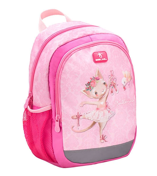 BELMIL Kindergartenrucksack "Kiddy Plus Ballerina" In Pink - H 33 Cm L 23 Cm T 13 Cm 1 BELMIL Kindergartenrucksack "Kiddy Plus Ballerina" In Pink - H 33 Cm L 23 Cm T 13 Cm