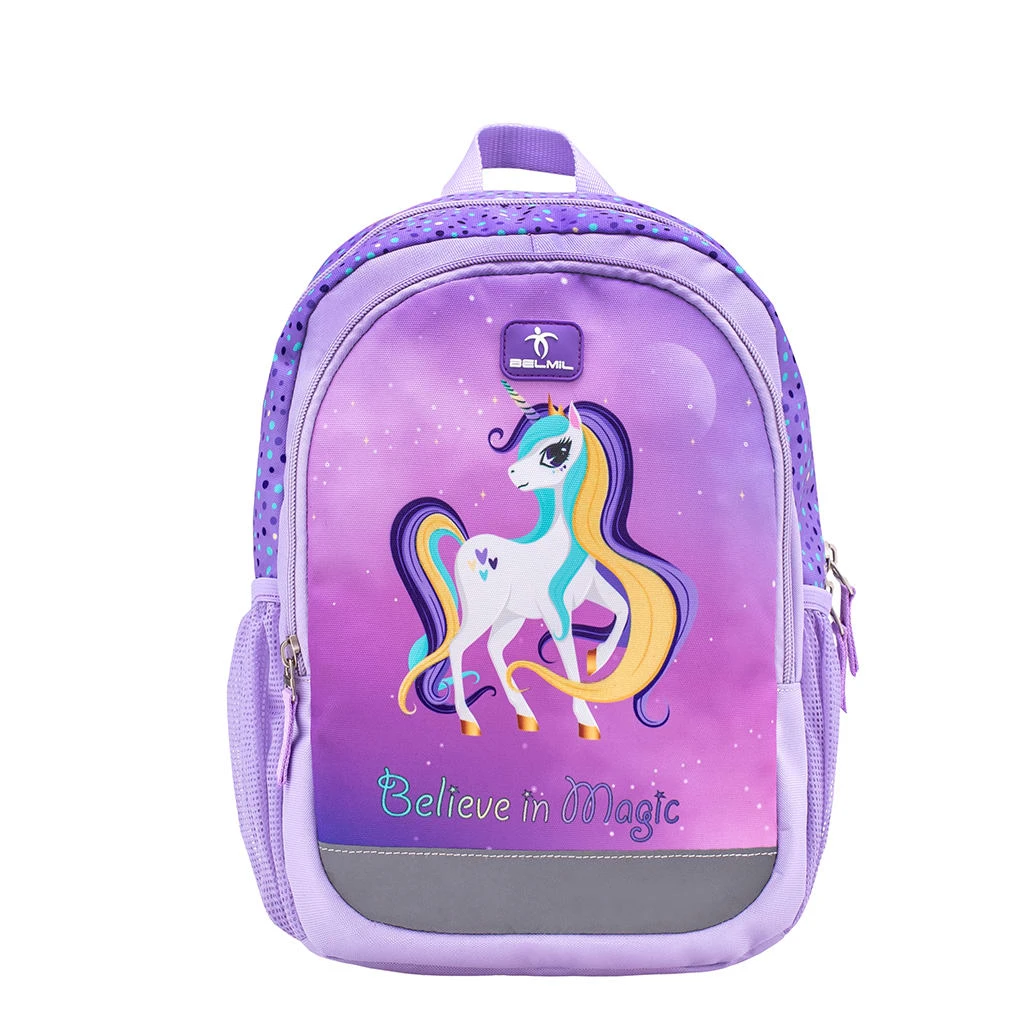 BELMIL Kindergartenrucksack "Kiddy Plus Unicorn Purple" In Helllila, Lila Brustgurt, Namensschild, H 33 Cm L 23 Cm T 13 Cm 2 BELMIL Kindergartenrucksack "Kiddy Plus Unicorn Purple" In Helllila, Lila Brustgurt, Namensschild, H 33 Cm L 23 Cm T 13 Cm – Bild 2