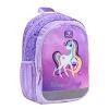 BELMIL Kindergartenrucksack "Kiddy Plus Unicorn Purple" In Helllila, Lila Brustgurt, Namensschild, H 33 Cm L 23 Cm T 13 Cm