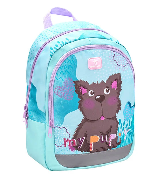 BELMIL Kindergartenrucksack "Kiddy Puppy" In Türkis - H 33 Cm L 23 Cm T 13 Cm 1 BELMIL Kindergartenrucksack "Kiddy Puppy" In Türkis - H 33 Cm L 23 Cm T 13 Cm