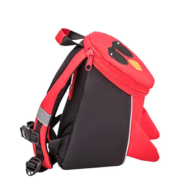 BELMIL Kindergartenrucksack "Mini Animal Mini Bird" In Rot/Schwarz - H 25 L 18 T 11 Cm 3 BELMIL Kindergartenrucksack "Mini Animal Mini Bird" In Rot/Schwarz - H 25 L 18 T 11 Cm – Bild 3