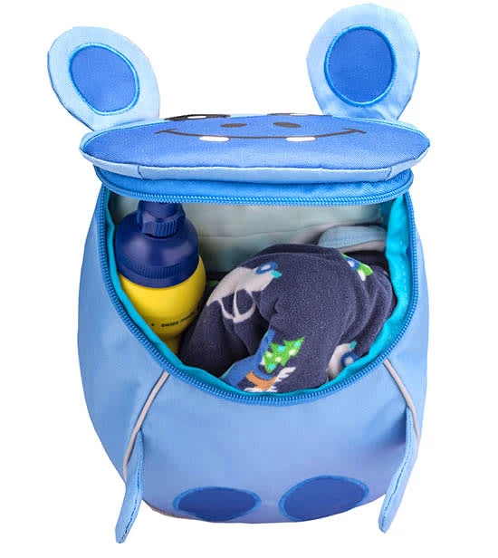 BELMIL Kindergartenrucksack "Mini Animal Mini Hippo" In Blau - H 25 L 18 T 11 Cm 5 BELMIL Kindergartenrucksack "Mini Animal Mini Hippo" In Blau - H 25 L 18 T 11 Cm – Bild 5