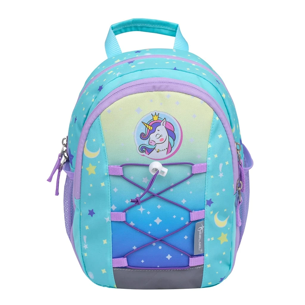 BELMIL Kindergartenrucksack Mini Kiddy Cute Unicorn In Blau – (H)23 X (L)20 X (T)9 Cm 2 BELMIL Kindergartenrucksack Mini Kiddy Cute Unicorn In Blau – (H)23 X (L)20 X (T)9 Cm – Bild 2
