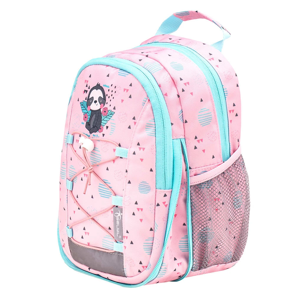 BELMIL Kindergartenrucksack "Mini Kiddy Little Sloth" In Pink, Blau, Brustgurt, Namensschild, H 23 Cm L 20 Cm T 9 + 6 Cm 5 BELMIL Kindergartenrucksack "Mini Kiddy Little Sloth" In Pink, Blau, Brustgurt, Namensschild, H 23 Cm L 20 Cm T 9 + 6 Cm – Bild 5