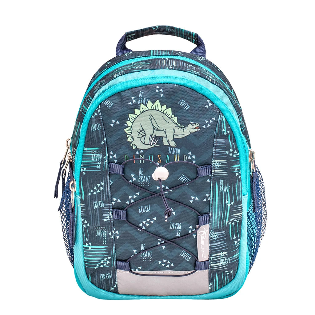 BELMIL Kindergartenrucksack "Mini Kiddy Little Stegosaurus" In Blau, Brustgurt, Namensschild, H 23 Cm L 20 Cm T 9 + 6 Cm 2 BELMIL Kindergartenrucksack "Mini Kiddy Little Stegosaurus" In Blau, Brustgurt, Namensschild, H 23 Cm L 20 Cm T 9 + 6 Cm – Bild 2