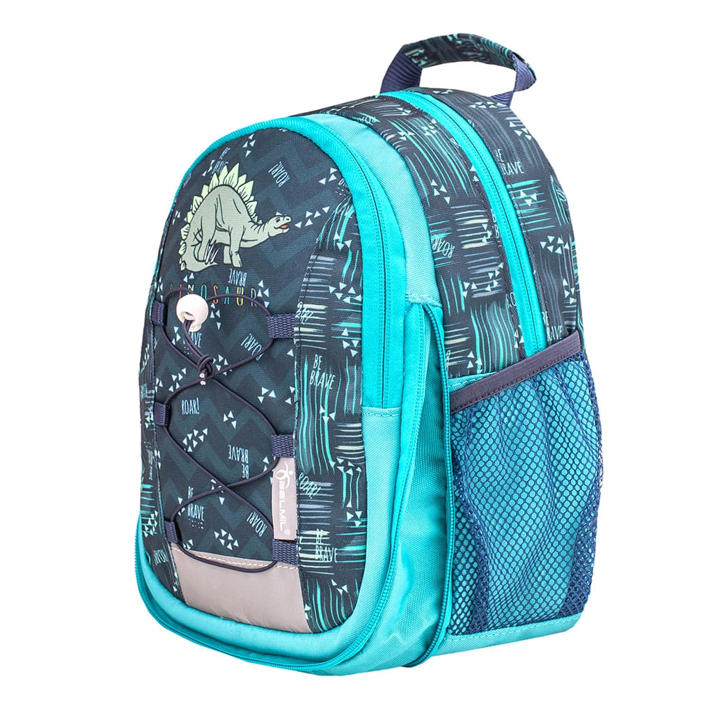 BELMIL Kindergartenrucksack "Mini Kiddy Little Stegosaurus" In Blau, Brustgurt, Namensschild, H 23 Cm L 20 Cm T 9 + 6 Cm 5 BELMIL Kindergartenrucksack "Mini Kiddy Little Stegosaurus" In Blau, Brustgurt, Namensschild, H 23 Cm L 20 Cm T 9 + 6 Cm – Bild 5