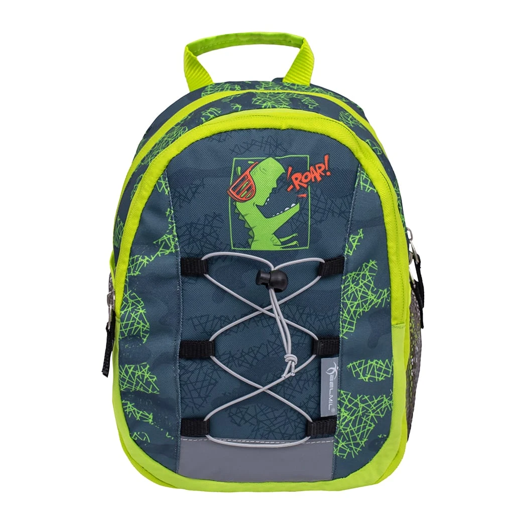 BELMIL Kindergartenrucksack Mini Kiddy Roaar In Grün – (H) 23 X (L) 20 X (T) 9 Cm 2 BELMIL Kindergartenrucksack Mini Kiddy Roaar In Grün – (H) 23 X (L) 20 X (T) 9 Cm – Bild 2