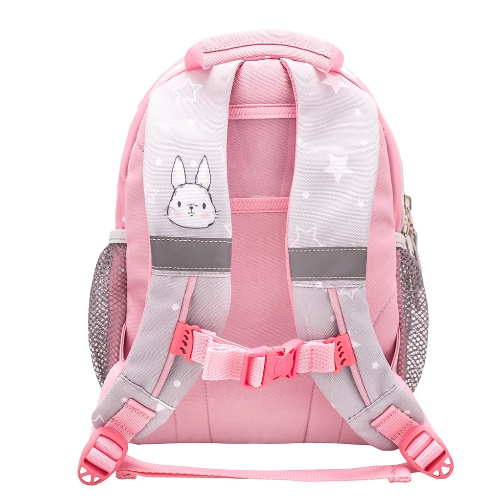 BELMIL Kindergartenrucksack "Mini Kiddy Woodland Animal Rabbit" In Hellpink H 23 Cm L 20 Cm T 9 + 6 Cm 4 BELMIL Kindergartenrucksack "Mini Kiddy Woodland Animal Rabbit" In Hellpink H 23 Cm L 20 Cm T 9 + 6 Cm – Bild 4