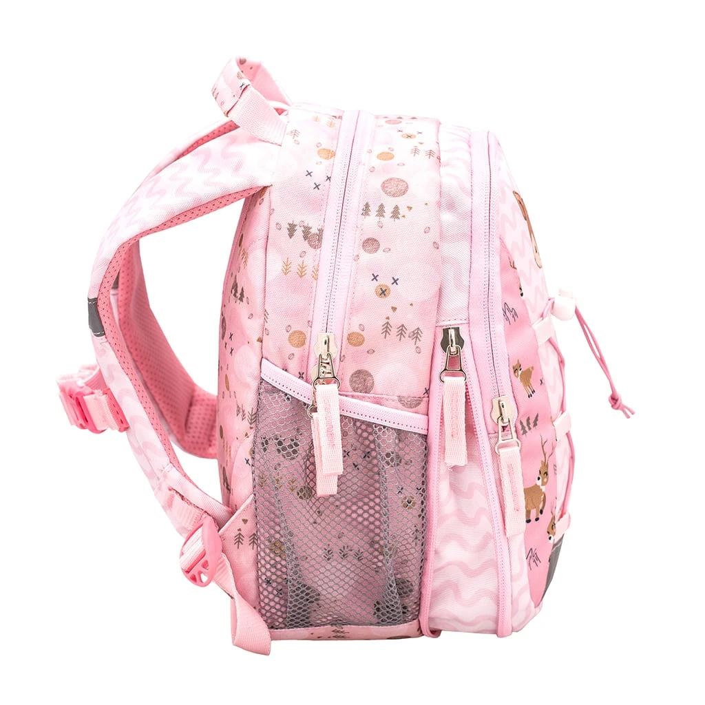 BELMIL Kindergartenrucksack "Mini Kiddy Woodland Deer" In Hellrosa H 23 Cm L 20 Cm T 9 + 6 Cm 3 BELMIL Kindergartenrucksack "Mini Kiddy Woodland Deer" In Hellrosa H 23 Cm L 20 Cm T 9 + 6 Cm – Bild 3