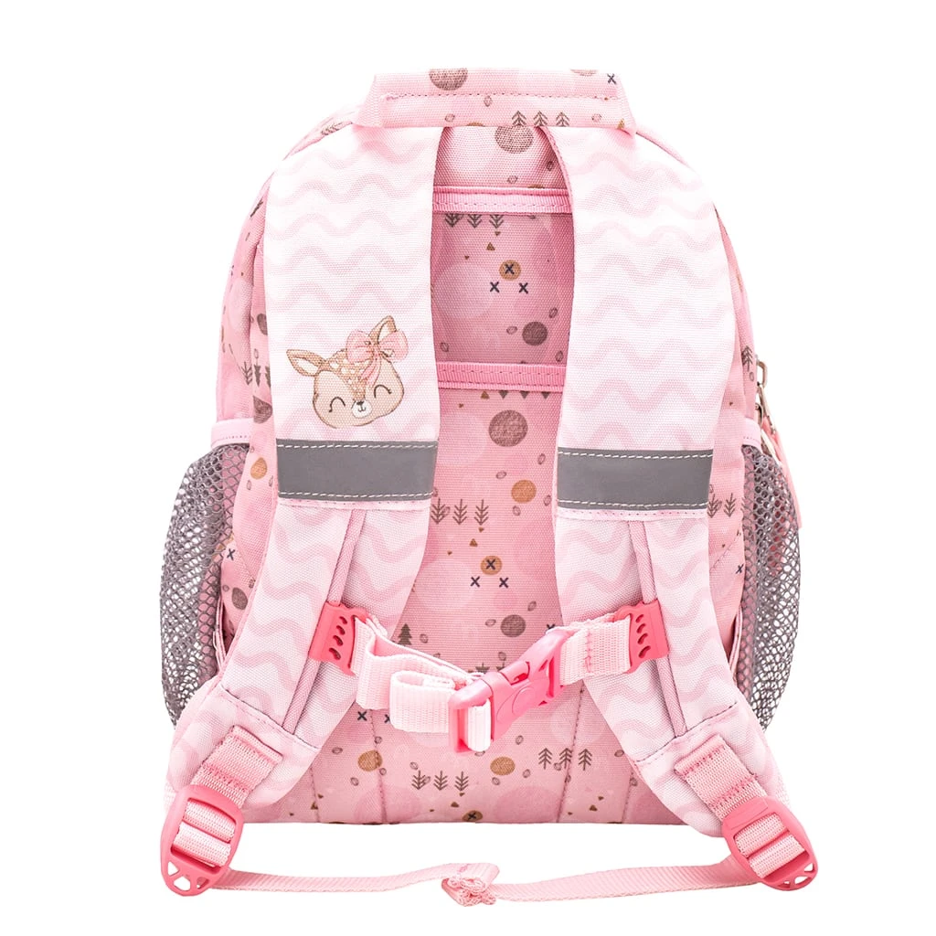 BELMIL Kindergartenrucksack "Mini Kiddy Woodland Deer" In Hellrosa H 23 Cm L 20 Cm T 9 + 6 Cm 4 BELMIL Kindergartenrucksack "Mini Kiddy Woodland Deer" In Hellrosa H 23 Cm L 20 Cm T 9 + 6 Cm – Bild 4