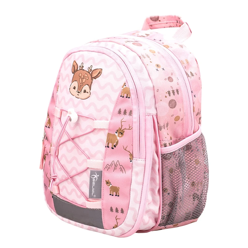 BELMIL Kindergartenrucksack "Mini Kiddy Woodland Deer" In Hellrosa H 23 Cm L 20 Cm T 9 + 6 Cm 5 BELMIL Kindergartenrucksack "Mini Kiddy Woodland Deer" In Hellrosa H 23 Cm L 20 Cm T 9 + 6 Cm – Bild 5