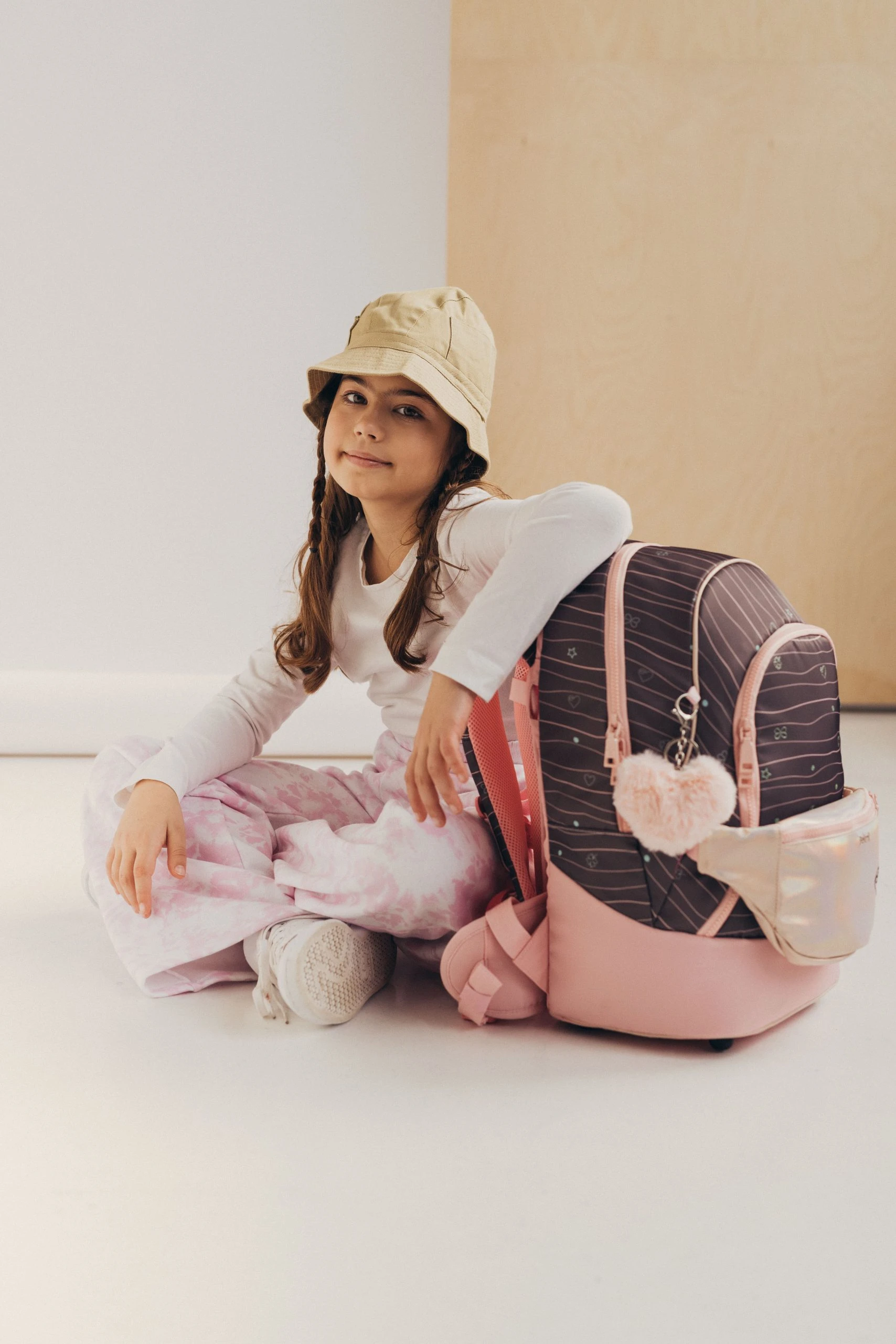 BELMIL Premium 2-IN-1 Schultasche & Gürteltasche "Mint" Braun Mit Brustgurt 2 BELMIL Premium 2-IN-1 Schultasche & Gürteltasche "Mint" Braun Mit Brustgurt – Bild 2