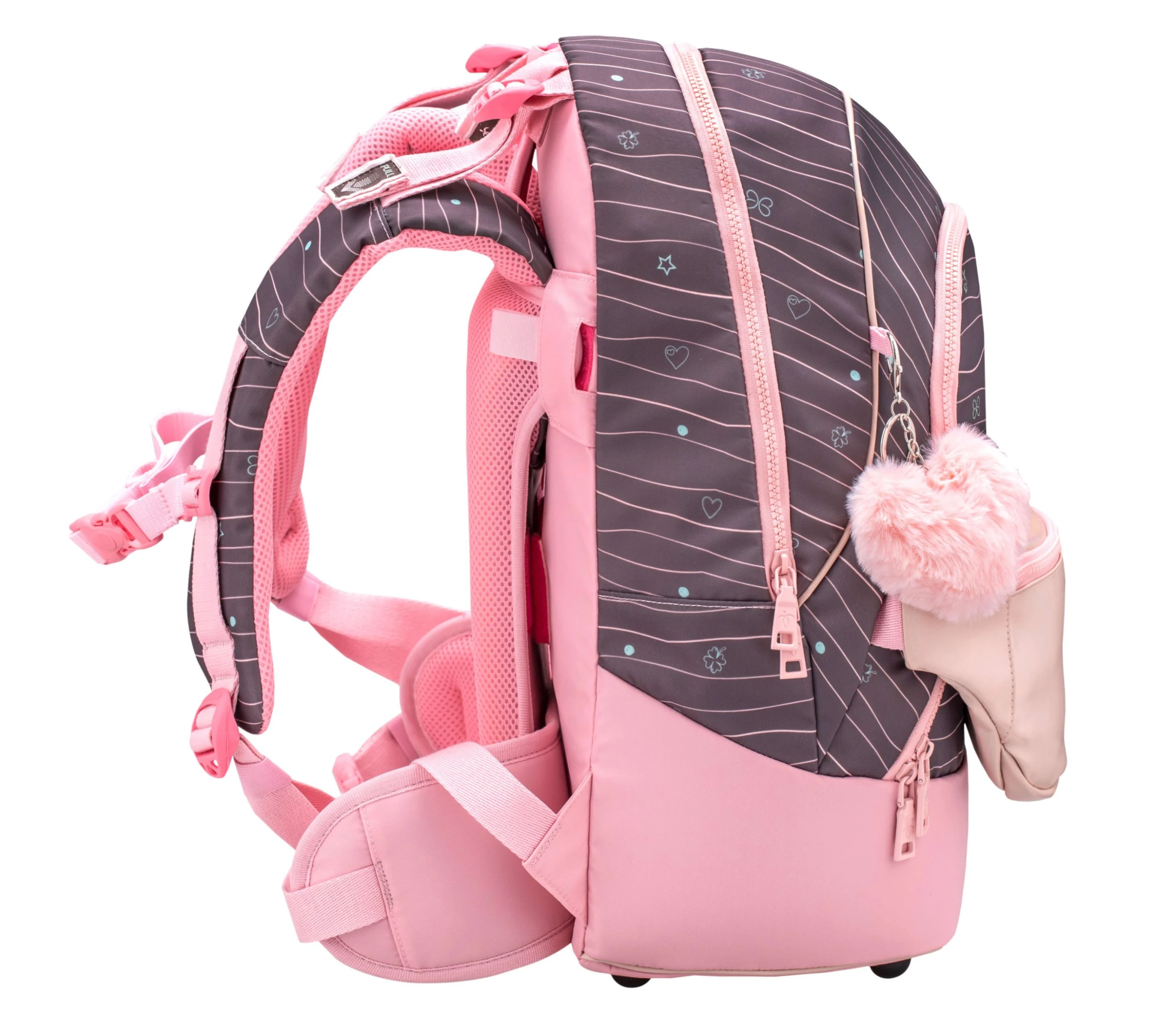 BELMIL Premium 2-IN-1 Schultasche & Gürteltasche "Mint" Braun Mit Brustgurt 4 BELMIL Premium 2-IN-1 Schultasche & Gürteltasche "Mint" Braun Mit Brustgurt – Bild 4