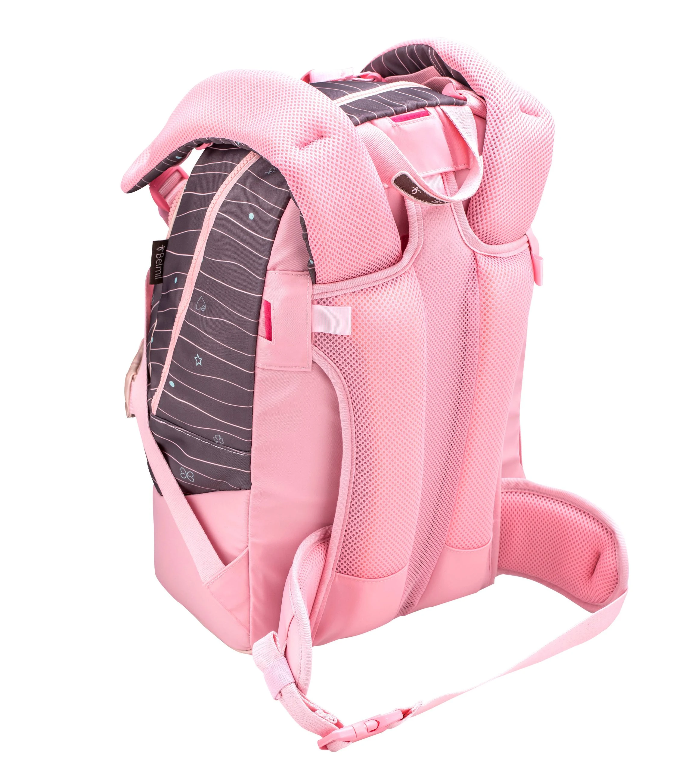 BELMIL Premium 2-IN-1 Schultasche & Gürteltasche "Mint" Braun Mit Brustgurt 8 BELMIL Premium 2-IN-1 Schultasche & Gürteltasche "Mint" Braun Mit Brustgurt – Bild 8