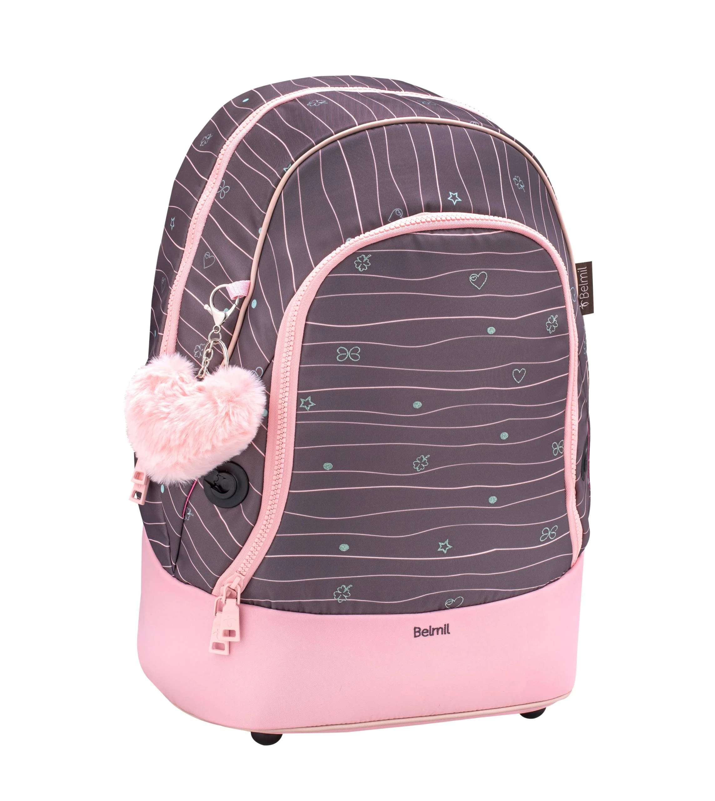 BELMIL Premium 2-IN-1 Schultasche & Gürteltasche "Mint" Braun Mit Brustgurt 9 BELMIL Premium 2-IN-1 Schultasche & Gürteltasche "Mint" Braun Mit Brustgurt – Bild 9