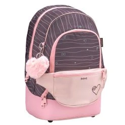 BELMIL Premium 2-IN-1 Schultasche & Gürteltasche "Mint" Braun Mit Brustgurt