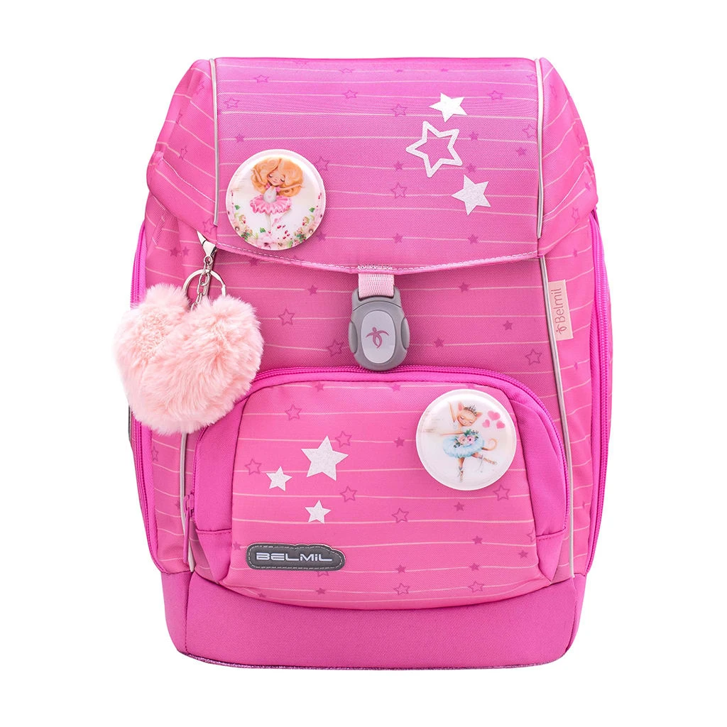 BELMIL Premium Schulranzen-Set 5tlg. Comfy Plus "Candy" Pink Mit Brustgurt 3 BELMIL Premium Schulranzen-Set 5tlg. Comfy Plus "Candy" Pink Mit Brustgurt – Bild 3