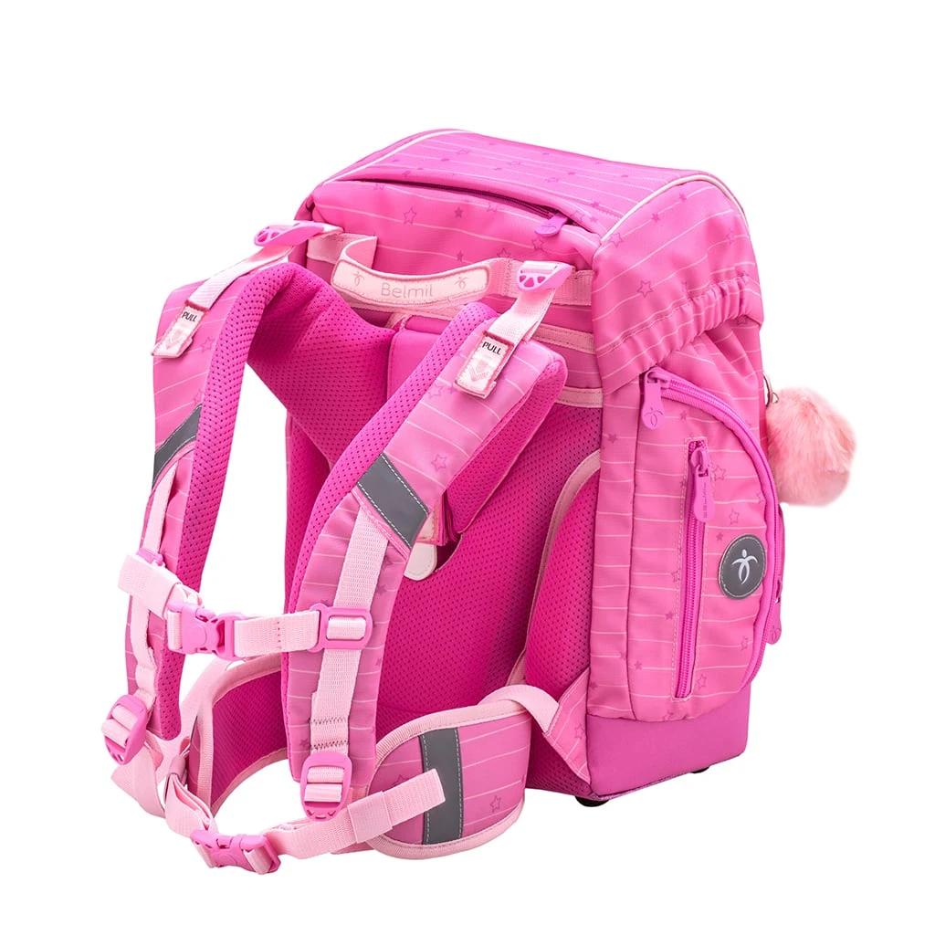 BELMIL Premium Schulranzen-Set 5tlg. Comfy Plus "Candy" Pink Mit Brustgurt 6 BELMIL Premium Schulranzen-Set 5tlg. Comfy Plus "Candy" Pink Mit Brustgurt – Bild 6