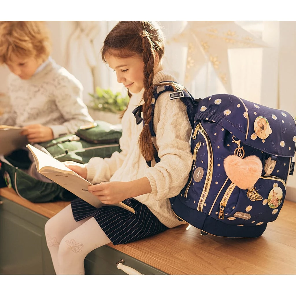 BELMIL Premium Schulranzen-Set 5tlg. Comfy Plus "Daisy" Für Kleine Kinder, Erstklässler 2 BELMIL Premium Schulranzen-Set 5tlg. Comfy Plus "Daisy" Für Kleine Kinder, Erstklässler – Bild 2