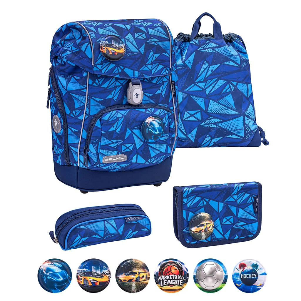 BELMIL Premium Schulranzen-Set 5tlg. Comfy Plus "Glacier Blue" Für Kleine Kinder 1 BELMIL Premium Schulranzen-Set 5tlg. Comfy Plus "Glacier Blue" Für Kleine Kinder