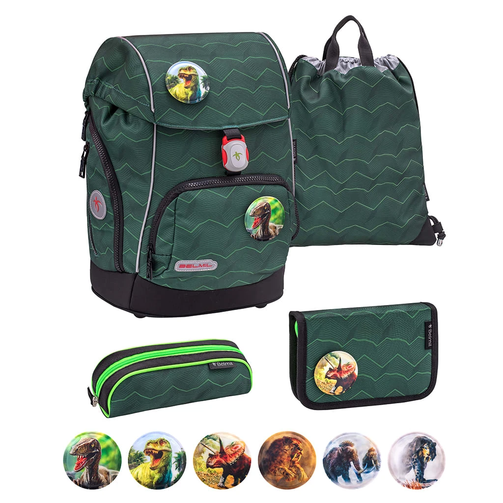 BELMIL Premium Schulranzen-Set 5tlg. Comfy Plus "Twist Of Lime" Für Kleine Kinder 1 BELMIL Premium Schulranzen-Set 5tlg. Comfy Plus "Twist Of Lime" Für Kleine Kinder