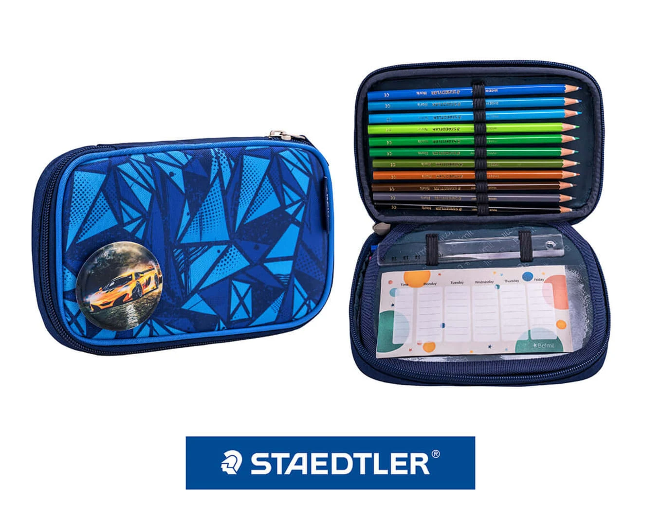 BELMIL Premium Schulranzen-Set 5tlg. Smarty Plus "Glacier Blue" Mit Brustgurt 16 BELMIL Premium Schulranzen-Set 5tlg. Smarty Plus "Glacier Blue" Mit Brustgurt – Bild 16