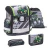 BELMIL Schulranzen-Set 4tlg. Classy "Green Tractor" Schwarz, Grün, Schwarz H 36 Cm B 32 Cm T 19 Cm