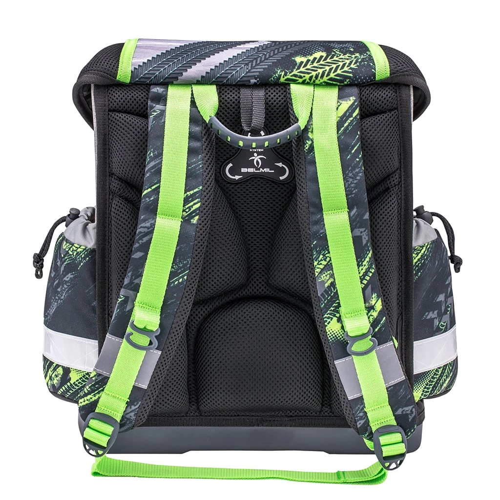 BELMIL Schulranzen-Set 4tlg. Classy "Green Tractor" Schwarz, Grün, Schwarz H 36 Cm B 32 Cm T 19 Cm 5 BELMIL Schulranzen-Set 4tlg. Classy "Green Tractor" Schwarz, Grün, Schwarz H 36 Cm B 32 Cm T 19 Cm – Bild 5