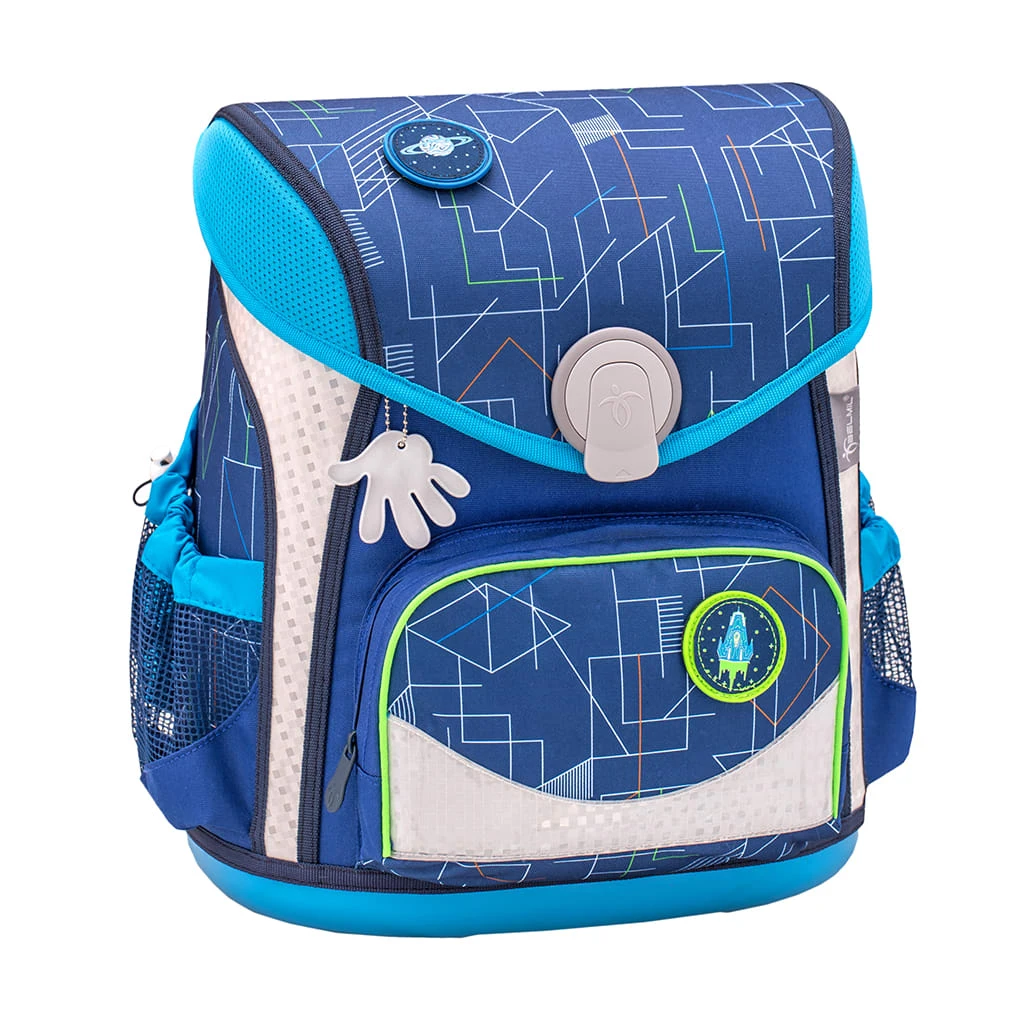 BELMIL Schulranzen-Set 4tlg. Cool Bag "Invasion" Blau Mit Brustgurt, Hüftgurt, Magnetverschluss H 36 Cm B 31 Cm T 23 Cm 2 BELMIL Schulranzen-Set 4tlg. Cool Bag "Invasion" Blau Mit Brustgurt, Hüftgurt, Magnetverschluss H 36 Cm B 31 Cm T 23 Cm – Bild 2