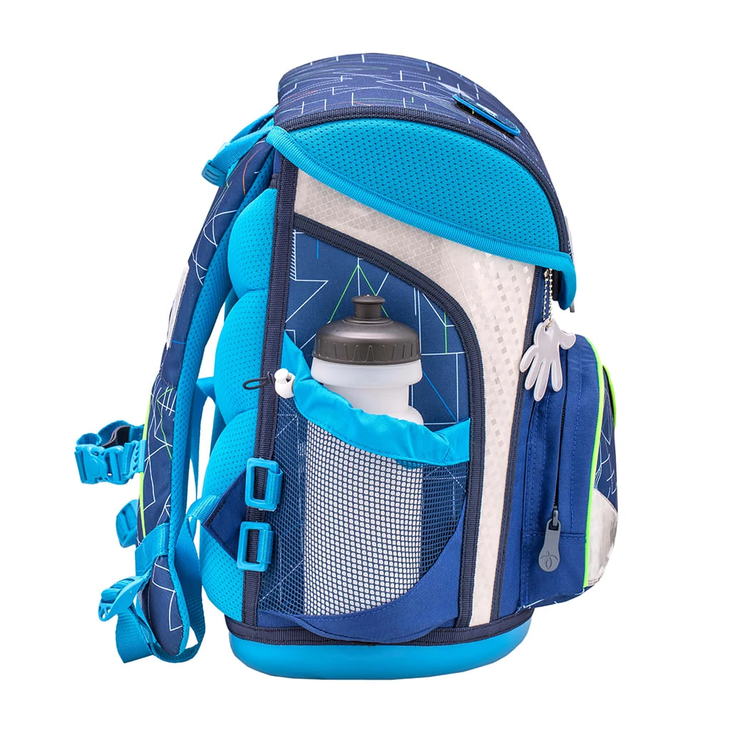 BELMIL Schulranzen-Set 4tlg. Cool Bag "Invasion" Blau Mit Brustgurt, Hüftgurt, Magnetverschluss H 36 Cm B 31 Cm T 23 Cm 11 BELMIL Schulranzen-Set 4tlg. Cool Bag "Invasion" Blau Mit Brustgurt, Hüftgurt, Magnetverschluss H 36 Cm B 31 Cm T 23 Cm – Bild 11