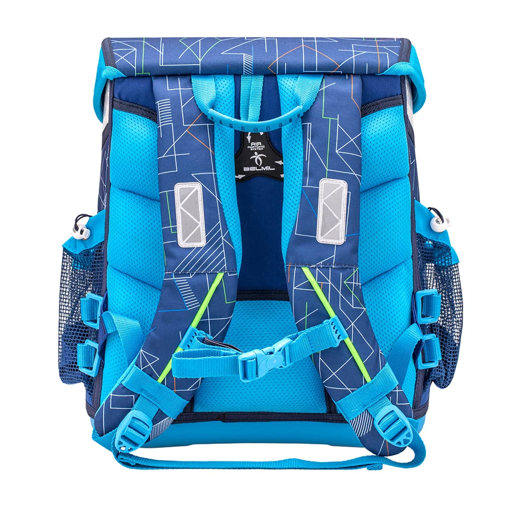 BELMIL Schulranzen-Set 4tlg. Cool Bag "Invasion" Blau Mit Brustgurt, Hüftgurt, Magnetverschluss H 36 Cm B 31 Cm T 23 Cm 6 BELMIL Schulranzen-Set 4tlg. Cool Bag "Invasion" Blau Mit Brustgurt, Hüftgurt, Magnetverschluss H 36 Cm B 31 Cm T 23 Cm – Bild 6