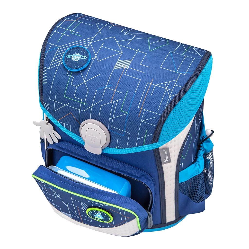 BELMIL Schulranzen-Set 4tlg. Cool Bag "Invasion" Blau Mit Brustgurt, Hüftgurt, Magnetverschluss H 36 Cm B 31 Cm T 23 Cm 10 BELMIL Schulranzen-Set 4tlg. Cool Bag "Invasion" Blau Mit Brustgurt, Hüftgurt, Magnetverschluss H 36 Cm B 31 Cm T 23 Cm – Bild 10