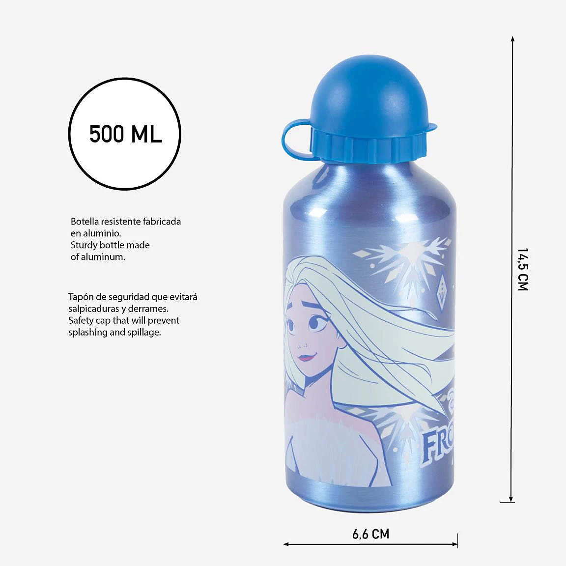 Cerda Alu-Trinkflasche Disney Die Eiskönigin, 500 Ml 3 Cerda Alu-Trinkflasche Disney Die Eiskönigin, 500 Ml – Bild 3