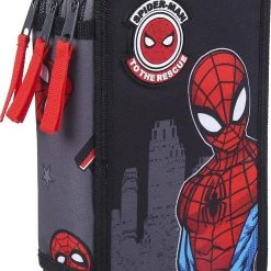 Cerda Triple-Federmäppchen Spider-Man Befüllt, 42-tlg.