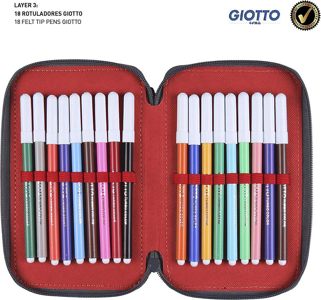 Cerda Triple-Federmäppchen Spider-Man Befüllt, 42-tlg. 6 Cerda Triple-Federmäppchen Spider-Man Befüllt, 42-tlg. – Bild 6