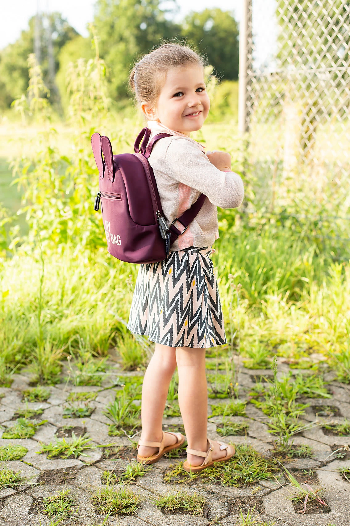 Childhome Kinderrucksack KIDS MY FIRST BAG, Aubergine 4 Childhome Kinderrucksack KIDS MY FIRST BAG, Aubergine – Bild 4