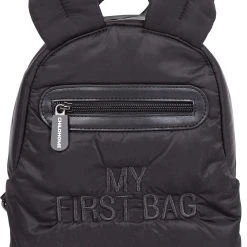 Childhome Kinderrucksack KIDS MY FIRST BAG, Gesteppt, Schwarz