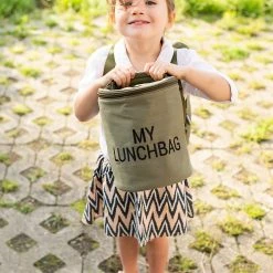 Childhome Thermotasche KIDS MY LUNCHBAG, Isothermisch, Canvas, Khaki -Yeaz Geschäft childhome thermotasche kids my lunchbag isothermisch canvas khaki 2